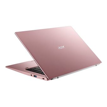 Acer Swift 1 SF114-34 - Intel Celeron - N4500 / jusqu'à 2.8 GHz - Win 11 Home in S mode - UHD Graphics - 4 Go RAM - 128 Go SSD - 14" IPS 1920 x 1080 (Full HD) - Wi-Fi 6 - rose sakura - clavier : Suisse Allemand