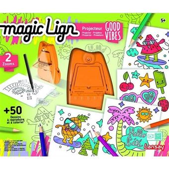 Coffret Magic Lign Projecteur Good vibes 50 illustrations - 1