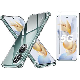 Coque Silicone Transparente Renforcée Aux Angles Pour Honor 90 Lite - Marque Little Boutik, Fabriqué En France