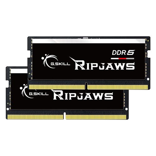 G.Skill Ripjaws SODIMM DDR5-4800 - 32GB - CL34 - Dual Channel (2 pcs) - Intel XMP - Schwarz