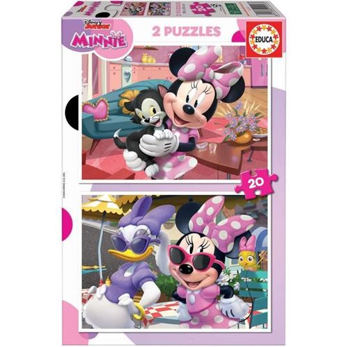 Clementoni - Puzzle enfant, 60 pièces Maxi - Minnie Happy Helpers