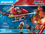 PLAYMOBIL 71195 - Hélicoptère bombardier des pompiers