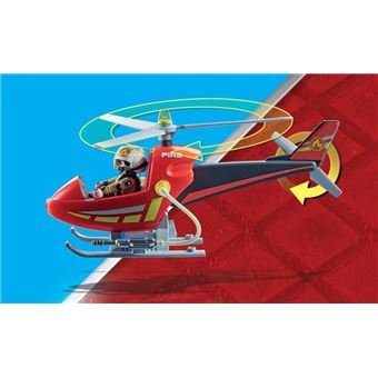 PLAYMOBIL 71195 - Hélicoptère bombardier des pompiers