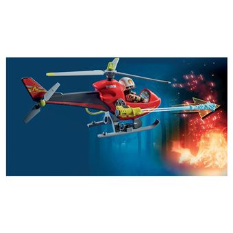 PLAYMOBIL 71195 - Hélicoptère bombardier des pompiers