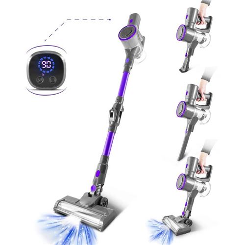 Aspirateur balai sans fil digital gris 160w f17 de vortex 