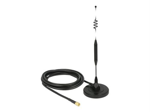 Delock LTE Antenna - Antenne - maison intelligente - 6 dBi - omni-directionnel - extérieur, intérieur - noir
