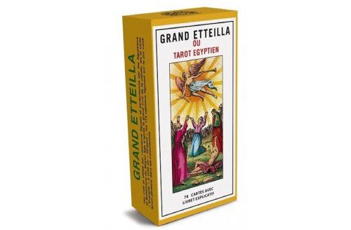 Grand Etteilla - Tarot Egyptien 78 Cartes Avec Livret Explicatif Francais - Tarot Divinatoire - Voyance  Cartomancie - Jeu Grimaud