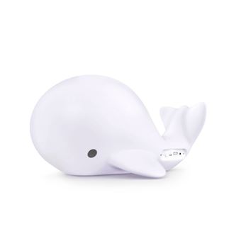 Enceinte Bluetooth Lumineuse Modèle Baleine BigBen Blanc - 1