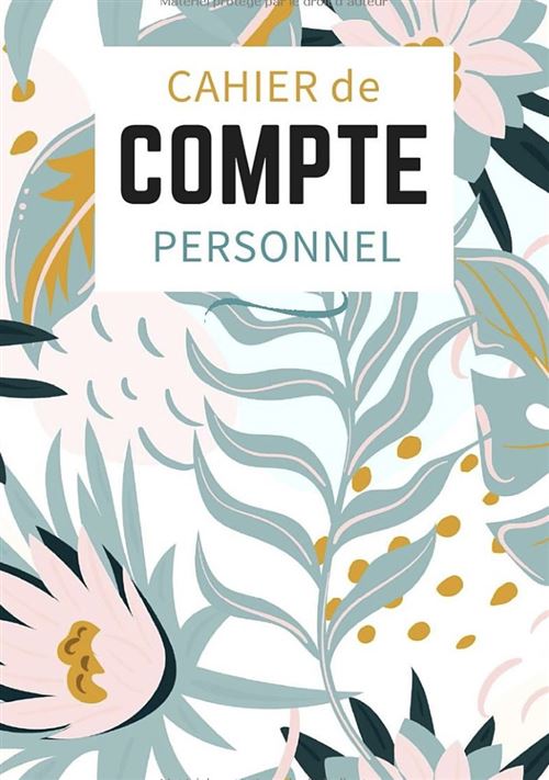 Cahier De Compte Personnel