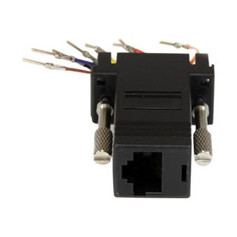 RJ45 Vers RS232 DB9 9Pin Port Série Mâle Vers RJ45 Femelle Cat5