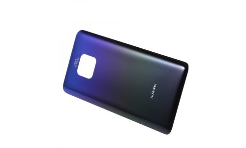 Cache batterie bleu pour Huawei Mate 20 en verre