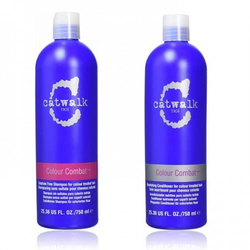 Tigi Catwalk Blue Color Combat Shampoo + Conditioner 750 ml