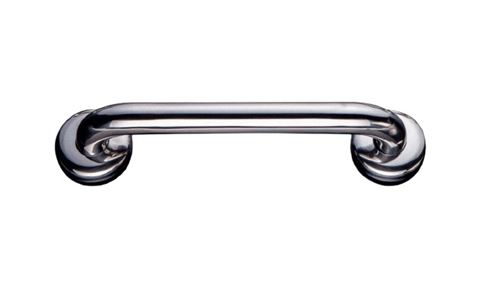 Barre d'appui droite en acier inoxydable - Finition : INOX POLI - Longueur 300 mm