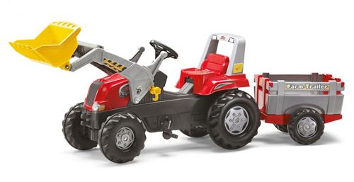 Rolly Toys Tracteur a Pédales et Remorque rollyJunior RT