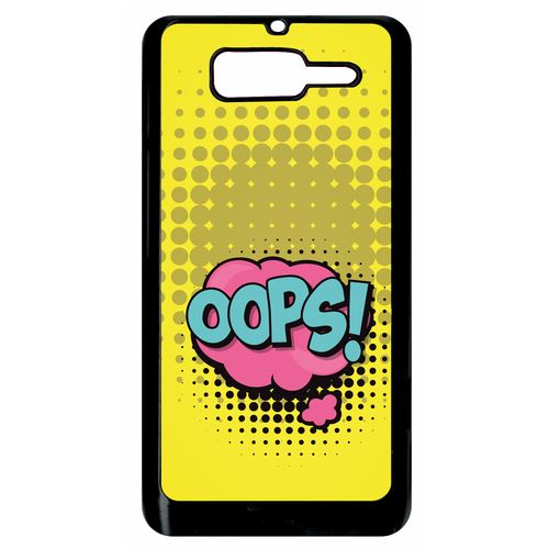 Coque Motorola Razr D3 Oops Fond Jaune