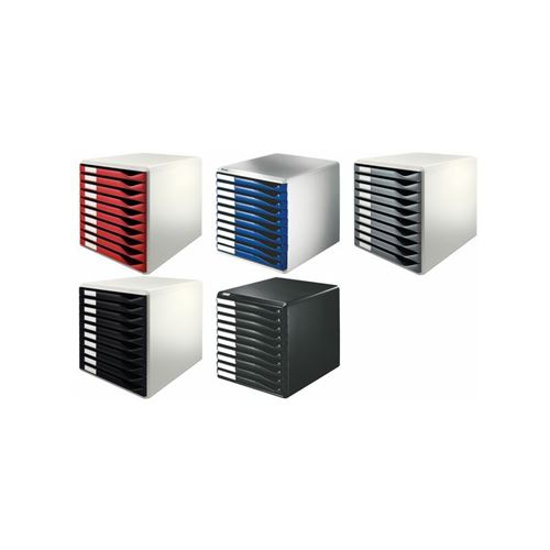 Leitz Gris Module De Classement Formulaires, 10 Tiroirs,