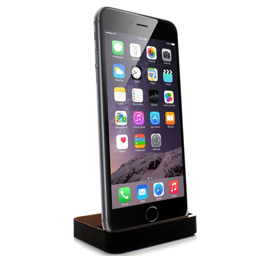 Support bureau stand dock argent pour apple iphone 5s 5c