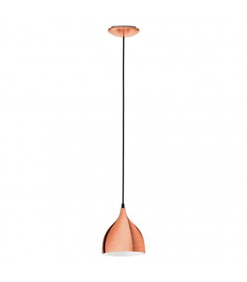 Eglo Coretto - Suspension De Plafond &Agrave; 1 Ampoule En Cuivre Bross&eacute;, E27
