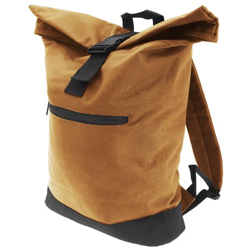 Bag Base Unisex Noir Sac À Dos Roll-Top - Image 3