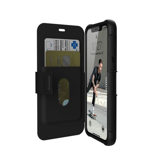 UAG Rugged Case for iPhone 11 Pro [5.8-inch screen] - Metropolis Black - Flip cover voor mobiele telefoon - zwart - 5.8 - voor Apple iPhone 11 Pro