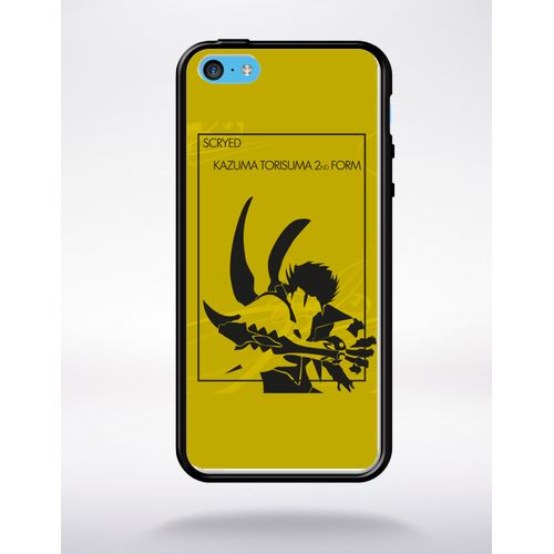 Coque scryed kazuma torisuma compatible apple iphone 5c bord noir silicone
