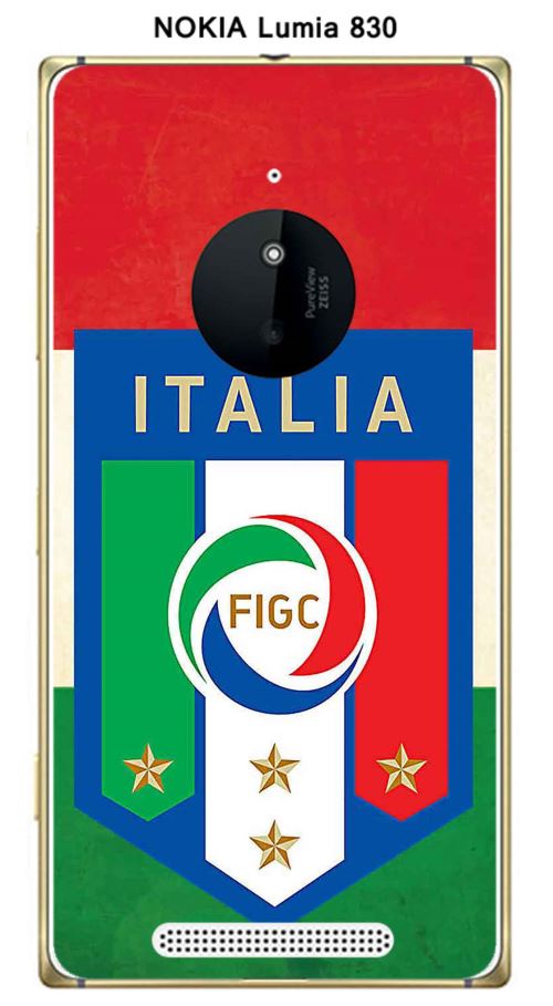 Coque Nokia Lumia 830 design Foot Italie fond drapeau