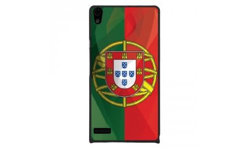 Coque rigide pour Huawei Ascend P6 avec impression Motifs drapeau du Portugal