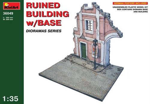 Miniart 135 - Ruined Buildingwith Base