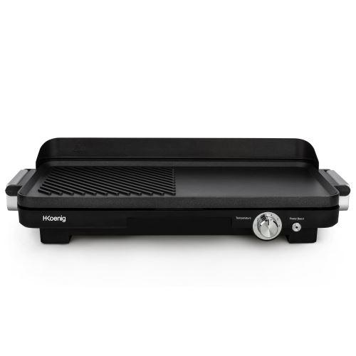 H.Koenig GRX330 - Plancha/grill - elektrisch - 1250 sq. cm