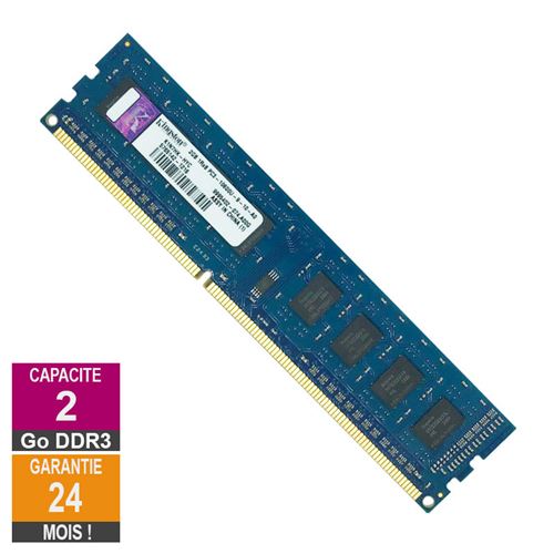 Barrette Mémoire 2Go Ram Ddr3 Kingston K1N7Hk-Hyc Dimm Pc3-10600U