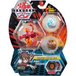 Bakugan pack de demarrage pyrus phaedrus  : 3 boules (blanche rouge brune) - battle planet