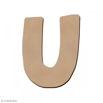 Lettre Décorative En Bois - Modèle U, Pour Déco Murale, étagère Ou Personnalisation