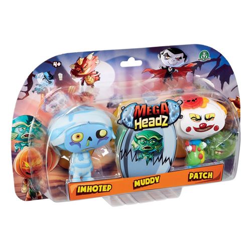 Mega Headz Hew02311 Triple Figure Lot Personnages au Hasard