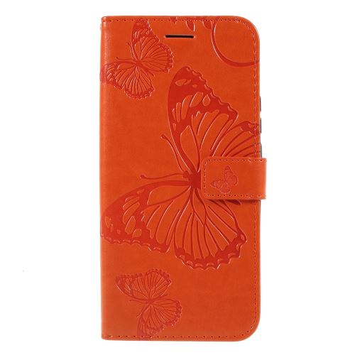 Etui en PU papillon avec support orange pour votre Huawei P Smart Z/Y9 Prime 2019