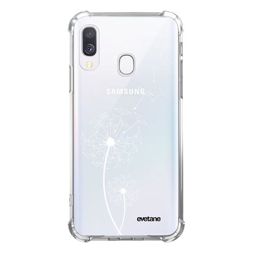 Coque souple renforcée pour Samsung Galaxy A40 - Pissenlit blanc [Evetane®]