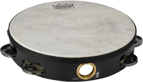 Remo TA-5108-70 - Tambourin 08 avec 1 rangée de 8 cymbalettes avec peau non-accordable