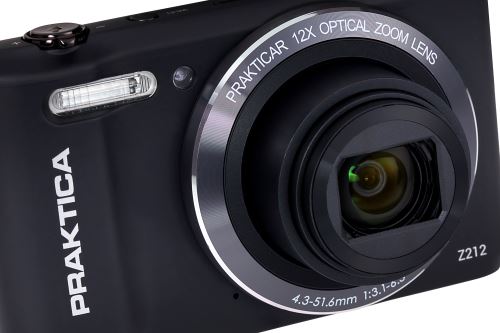 PRAKTICA Z212 - Appareil photo numérique - compact - 20.0 MP - 720 p / 30 pi/s - 12x zoom optique - Wi-Fi - noir