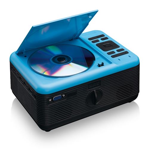 Video projecteur LCD avec lecteur DVD et Bluetooth® Lenco LPJ-500BU  Noir-Bleu - Vidéoprojecteur - Achat & prix