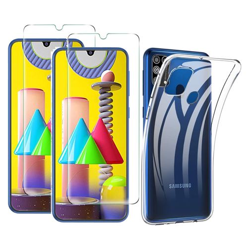 Coque pour Samsung Galaxy M31 + 2 Verres trempés