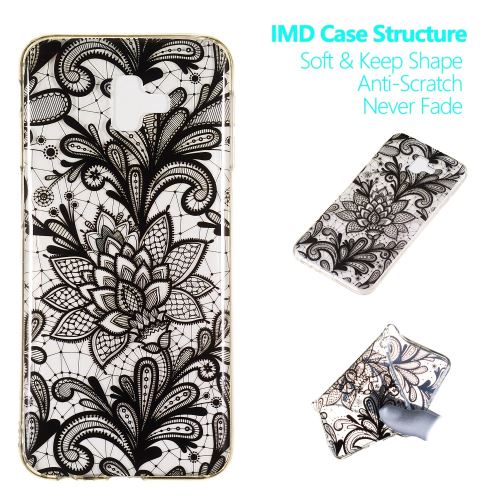 Coque en TPU gel dentelle fleur de henné pour votre Samsung Galaxy J6 Plus J610F/J6 Prime