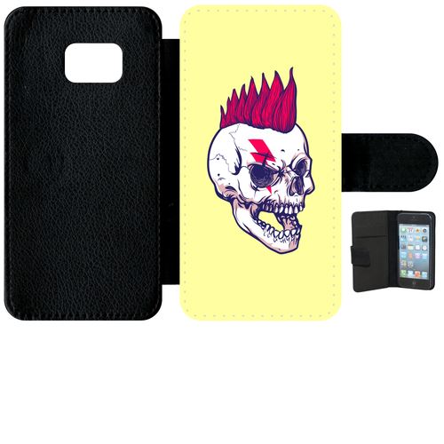 Etui À Rabat Samsung Galaxy S6 Edge Motard Crane Rouge