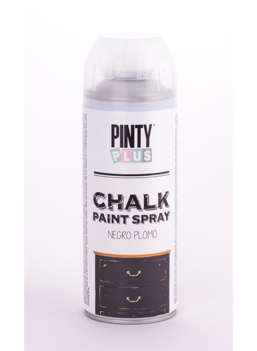 Peinture à  la craie spray chalk 400ml noir - pinty plus