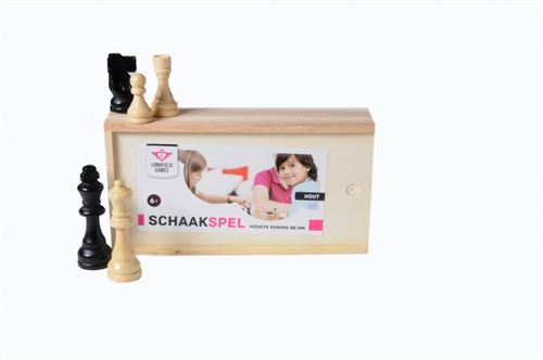 Longfield - Schaakstukken - Essenhout - 88mm - In kistje