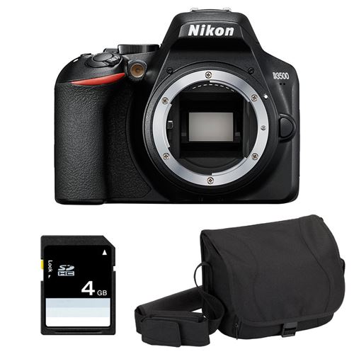 Nikon d3500 nu + sac + sd 4go