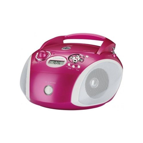GRUNDIG  Lecteur Cd/radio Rcd 1445 Usb Rose / Argent 