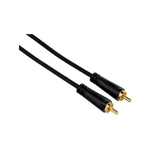 Hama Noir Câble Vidéo Rca Mâle - Rca Mâle, Plaqué Or, 1,50 M - Image 1