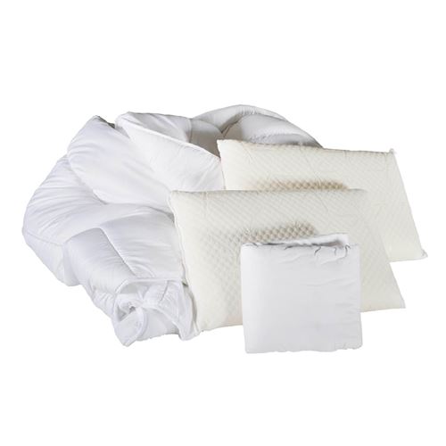 OLYMPE LITERIE - Pack Prot&egrave;ge matelas + Couette + Oreiller 180x200 cm