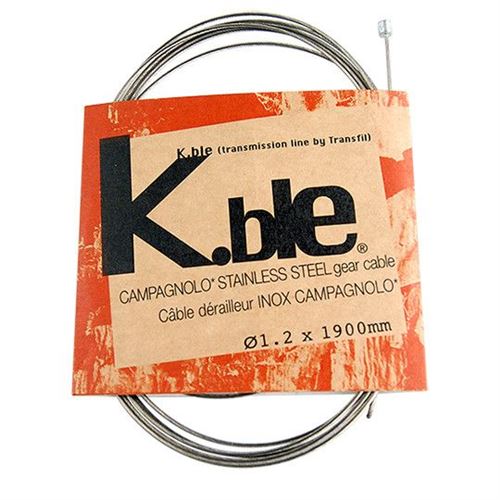 Cable derailleur inox type campa 1.90m (vendu par boite de 25) transfil