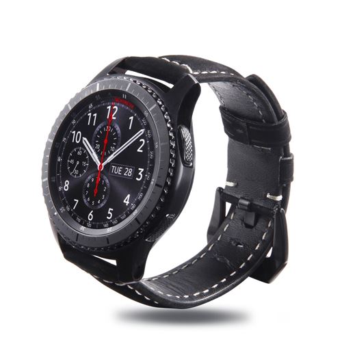 Générique Noir Bracelet Pour Samsung Gear S3 Classic/Frontier - Image 3