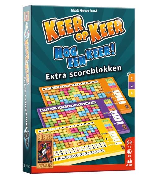 999 Games bloc de score niveau 1, 2, 3 fois 3 pièces